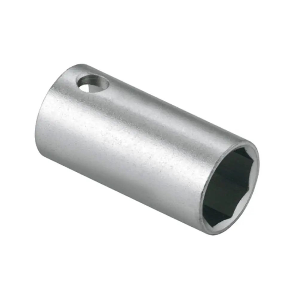 Montageschlüssel aus silbernem Metall, mit einem sechseckigen Innenansatz und einem Loch zur Befestigung, geeignet für Kludi-Produkte.